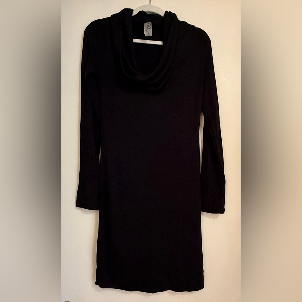 Go Couture Black Cowl Neck Top